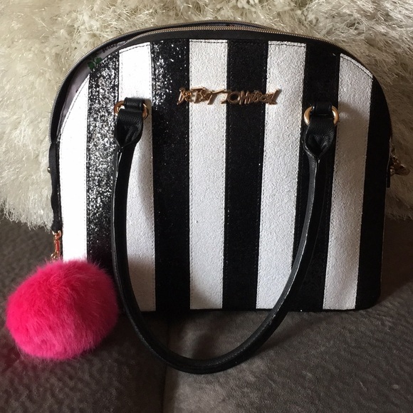 Betsey Johnson Handbags - 👛Betsey Johnson glitter stripe handbag
